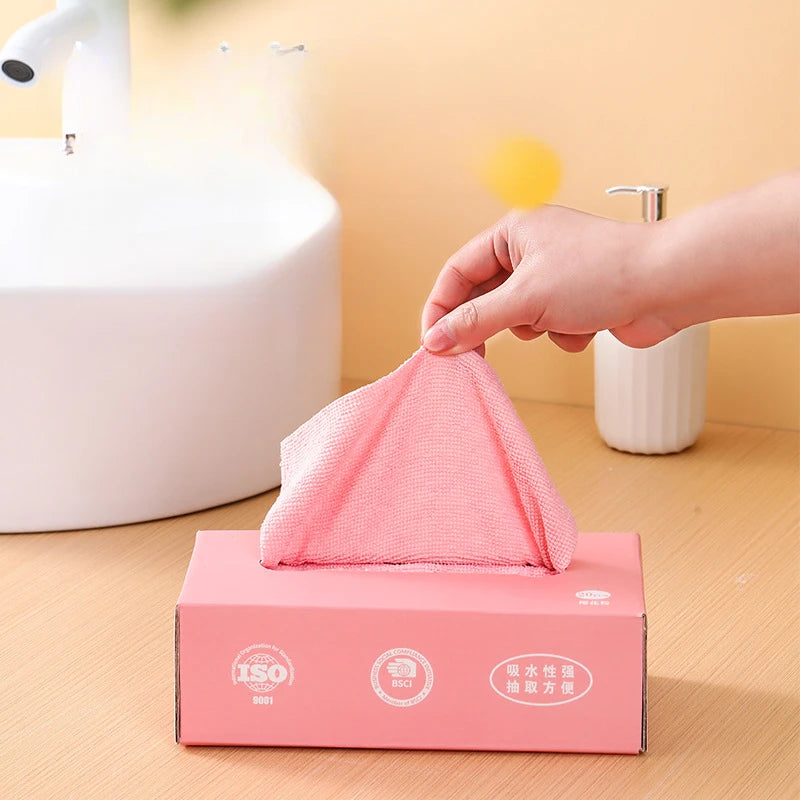 20-Pack Microfiber Kitchen Cleaning Towels – Ultra-Absorbent, Non-Stick Dish Cloths & Rags for Home Use