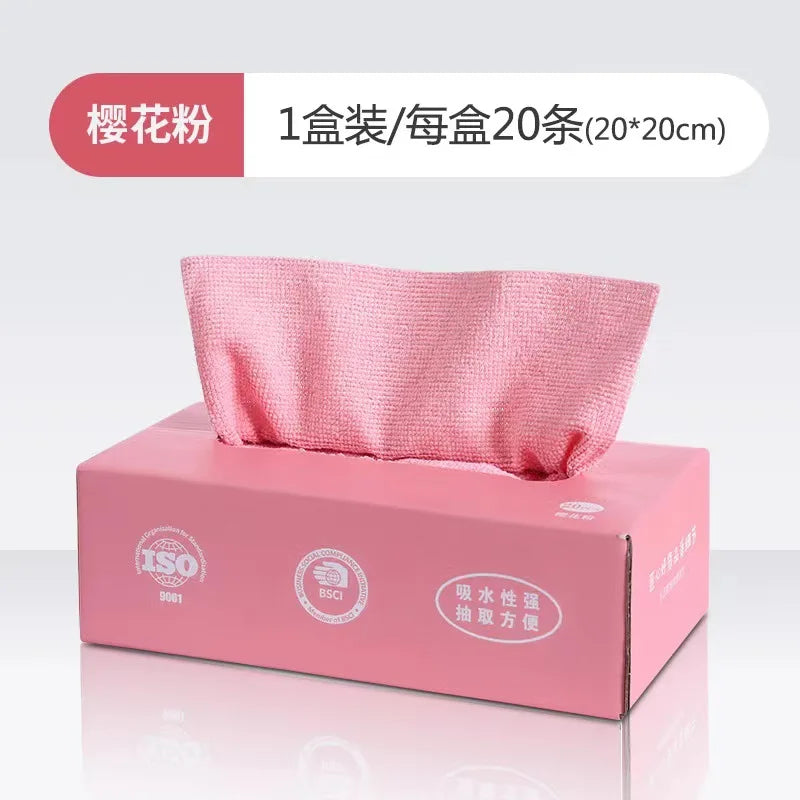 20-Pack Microfiber Kitchen Cleaning Towels – Ultra-Absorbent, Non-Stick Dish Cloths & Rags for Home Use