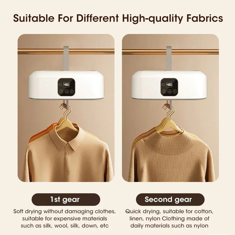 Compact Foldable Electric Clothes Dryer – Portable Fast-Drying Cabinet with Intelligent Timer & Travel Bag
