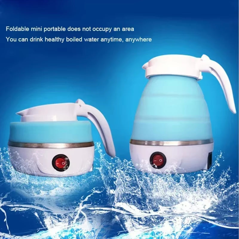 Mini Foldable Electric Kettle – 600ml | Portable Travel & Home Water Heater (220V)