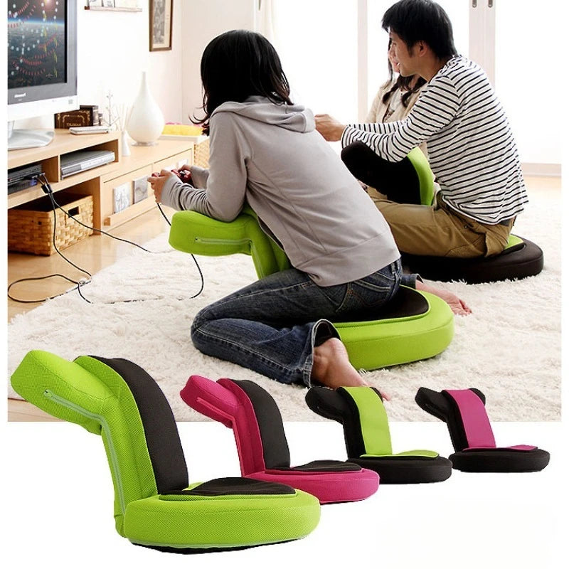 Ergonomic Japanese Floor Chair – Adjustable Gaming & Reading Seat with Comfortable Backrest