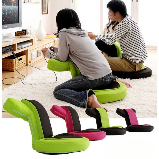 Ergonomic Japanese Floor Chair – Adjustable Gaming & Reading Seat with Comfortable Backrest