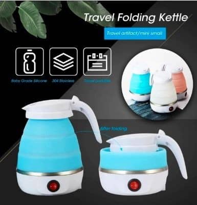 Mini Foldable Electric Kettle – 600ml | Portable Travel & Home Water Heater (220V)