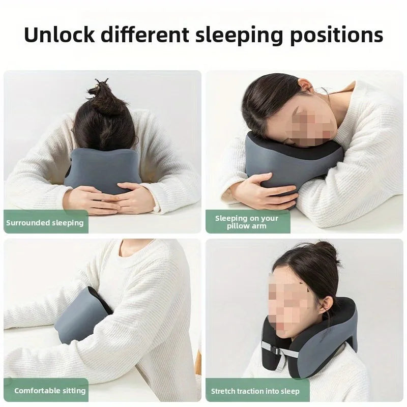 Memory Foam U-Shaped Travel Neck Pillow    Memory Foam U-Shaped Neck Pillow | Portable Travel & Sleeping Support for Head, Neck & Cervical Comfort