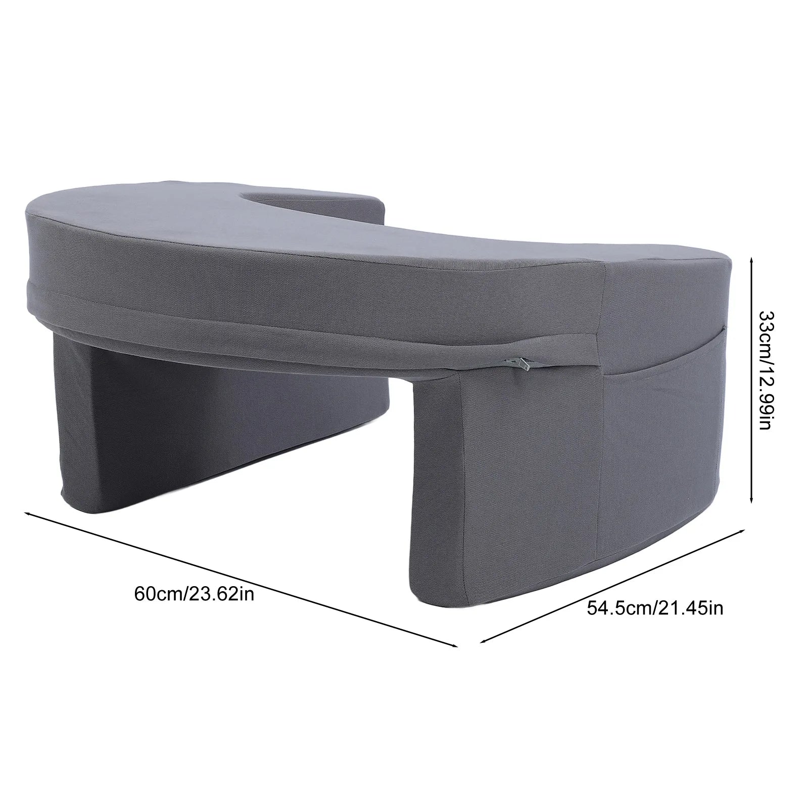 Ergonomic Memory Foam Lap Pillow – Extra-Large Arm Rest for Gaming, Reading & Work