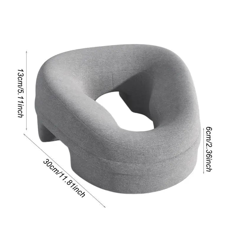 Ergonomic Face Down Pillow – Memory Foam Neck Support & Massage Recovery Headrest