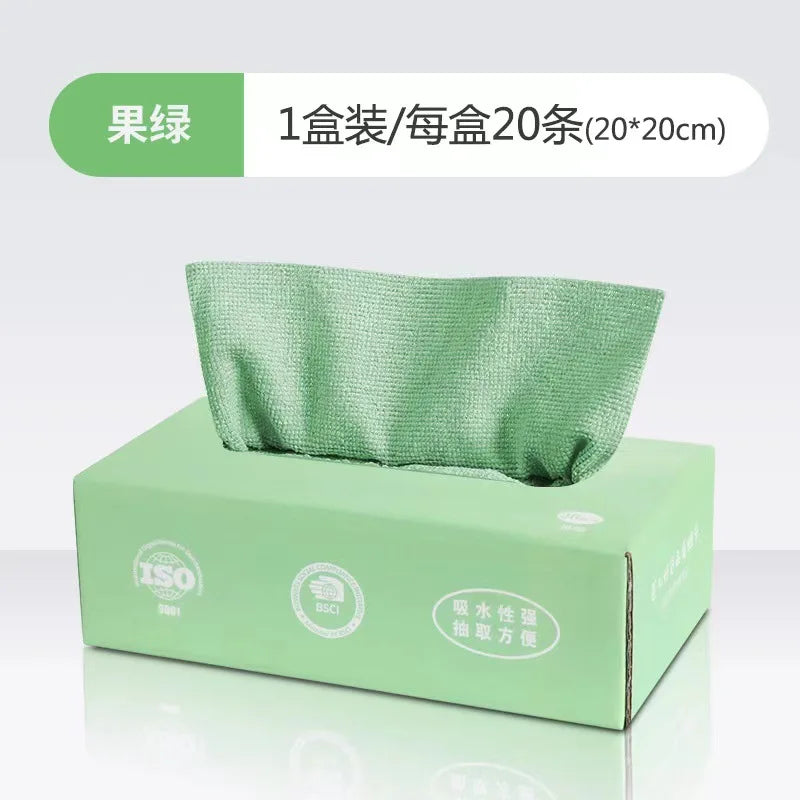 20-Pack Microfiber Kitchen Cleaning Towels – Ultra-Absorbent, Non-Stick Dish Cloths & Rags for Home Use