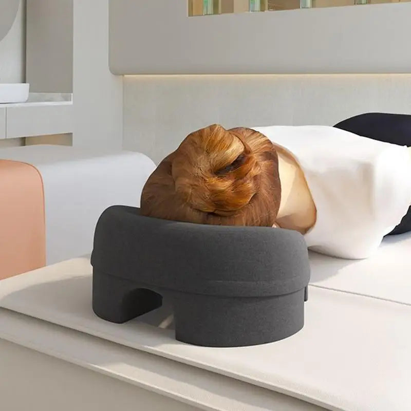 Ergonomic Face Down Pillow – Memory Foam Neck Support & Massage Recovery Headrest