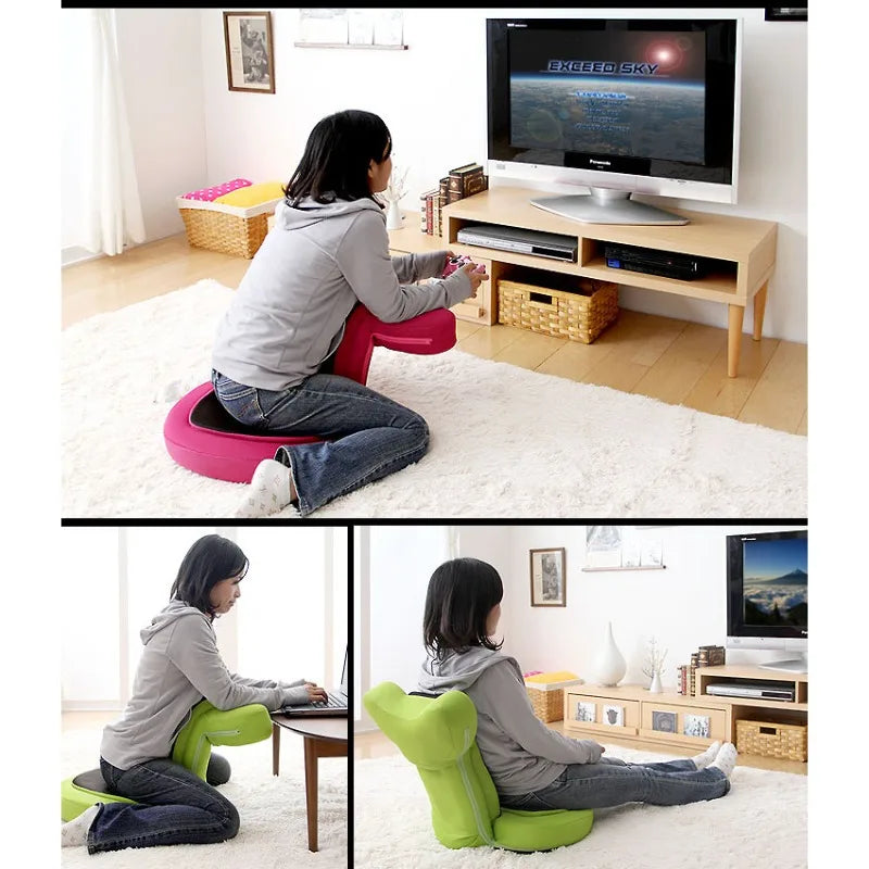 Adjustable Japanese Floor Chair with Backres **Adjustable Japanese Floor Chair | Ergonomic Gaming & Reading Seat with Comfortable Backrest for