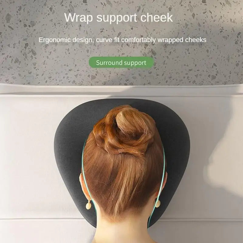Ergonomic Face Down Pillow – Memory Foam Neck Support & Massage Recovery Headrest