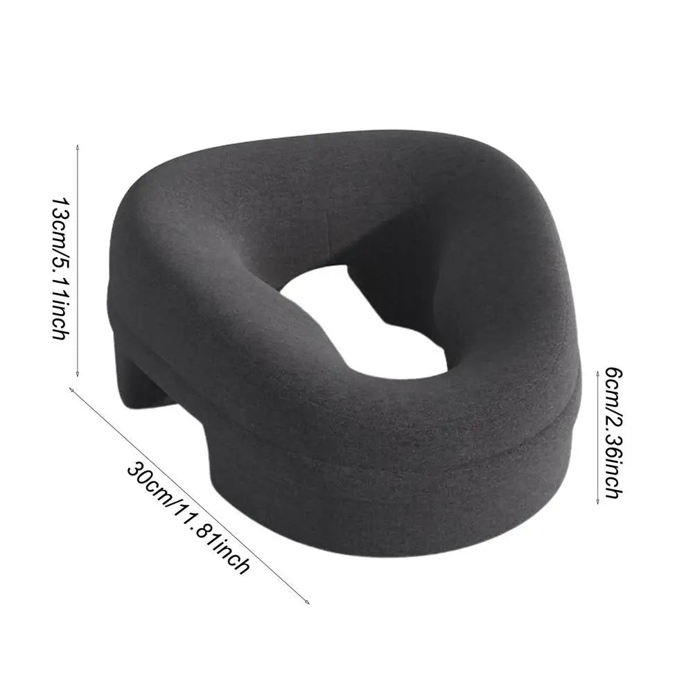 Ergonomic Face Down Pillow – Memory Foam Neck Support & Massage Recovery Headrest