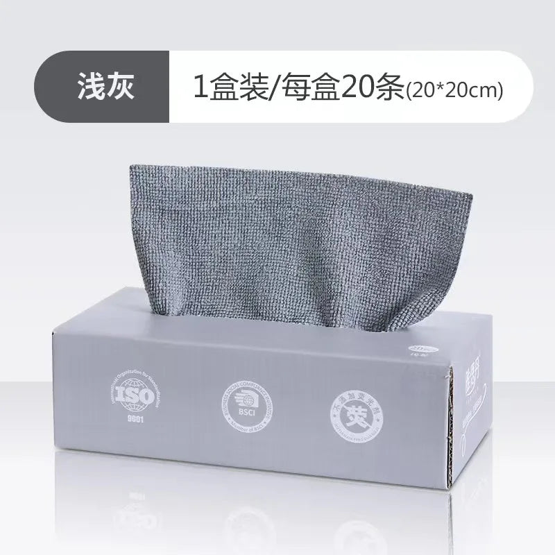20-Pack Microfiber Kitchen Cleaning Towels – Ultra-Absorbent, Non-Stick Dish Cloths & Rags for Home Use