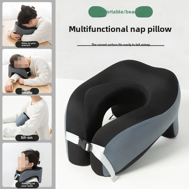 Memory Foam U-Shaped Travel Neck Pillow    Memory Foam U-Shaped Neck Pillow | Portable Travel & Sleeping Support for Head, Neck & Cervical Comfort